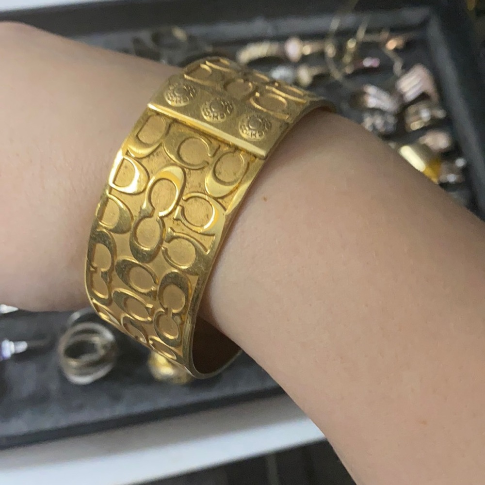 COACH gold cuff